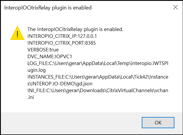debug dialog box
